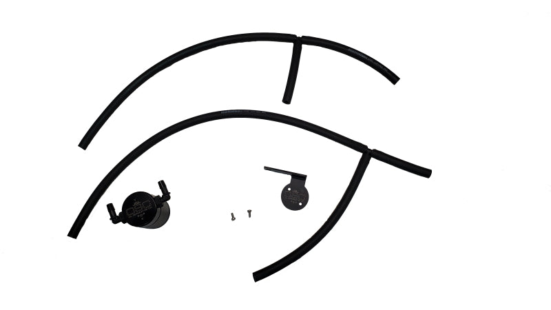 J&amp;L 17-24 Nissan Armada / 14-24 Infiniti QX80 5.6L Driver Side Oil Separator 3.0 - Black Anodize Oil Separators J&L