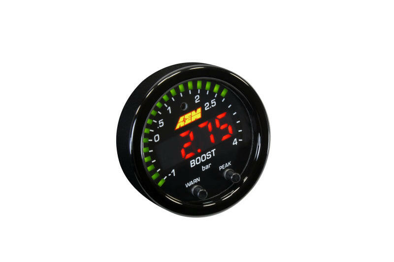 AEM X-Series Boost Pressure -30inHg 60psi Gauge Kit Gauges AEM