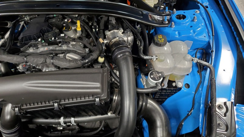 J&L 24-26 Ford Mustang EcoBoost Driver Side Oil Separator 3.0 - Clear Anodized Oil Separators J&L