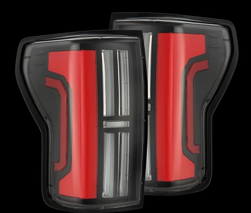 AlphaRex 07-13 Toyota Tundra Nova-Series LED Tail Lights - Black Red Tail Lights AlphaRex