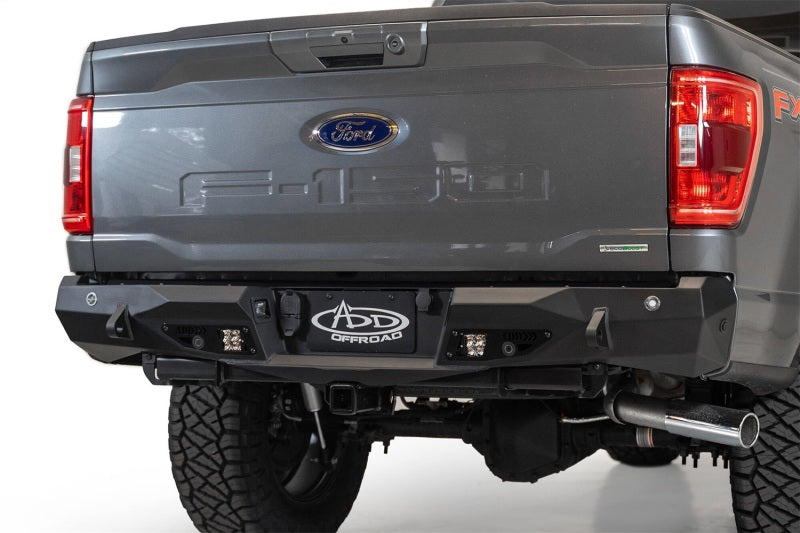 Addictive Desert Designs 2021 Ford F-150 Stealth Fighter Rear Bumper w/ Back up Sensors Bumpers - Steel Addictive Desert Designs
