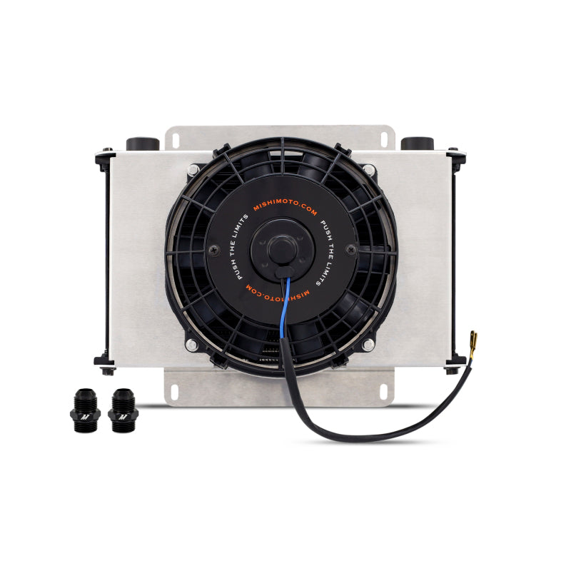 Mishimoto Universal Oil Cooler Kit 25-Row Cooler and 1x 8in Fan Oil Coolers Mishimoto