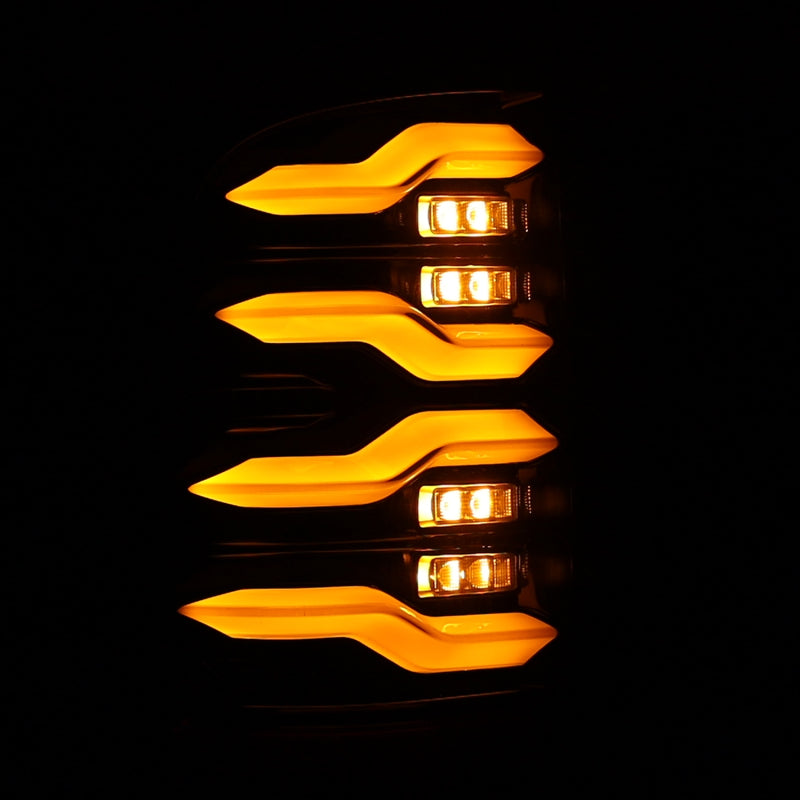 AlphaRex 09-18 Dodge Ram Luxx-Series LED Tail Lights Black w/ Activation Light & Sequential Signal Tail Lights AlphaRex