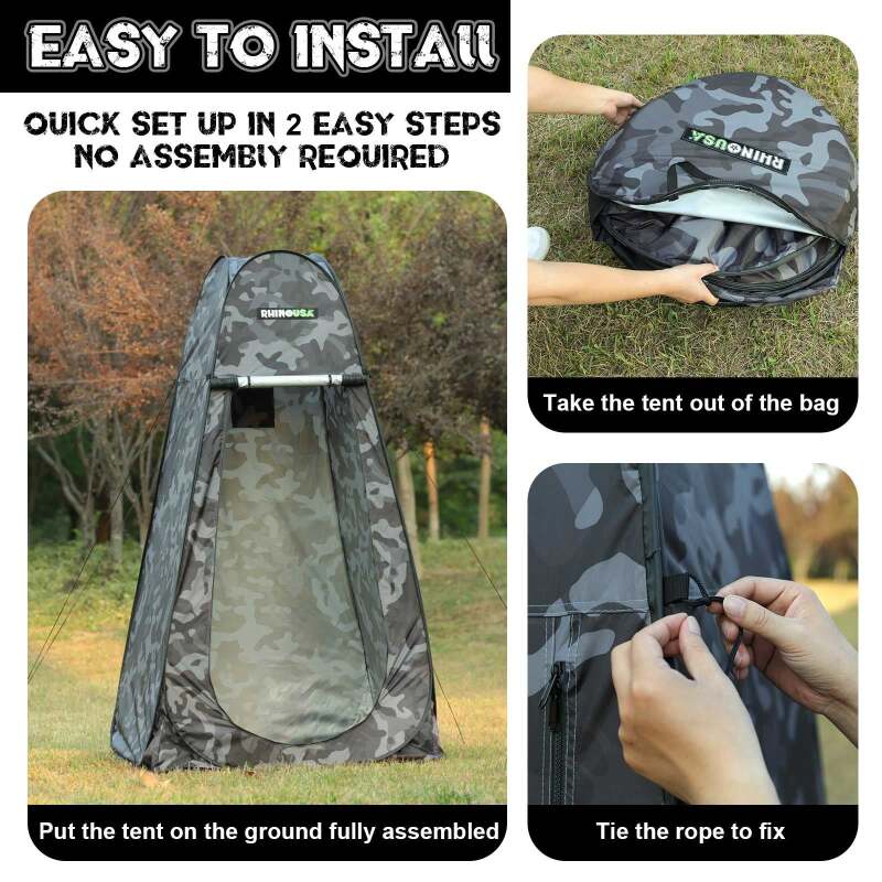 Rhino USA Popup Privacy Tent - Camo Camping Equipment Rhino USA