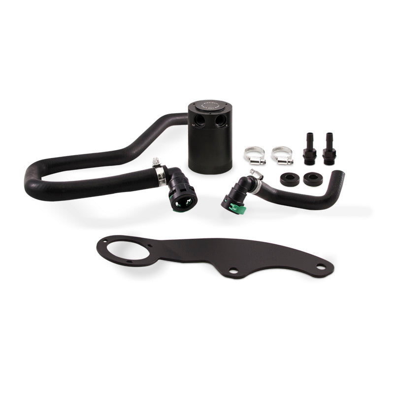 Mishimoto 11-14 Ford Mustang GT Baffled Oil Catch Can Kit - Black Oil Catch Cans Mishimoto