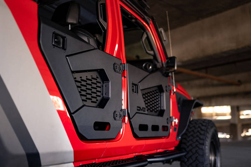 DV8 Offroad 18-22 Jeep Wrangler JL/JT Spec Series Half Doors - Rear Set Doors DV8 Offroad