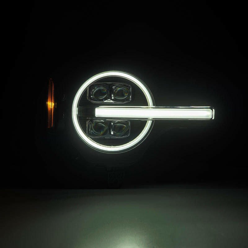 AlphaRex 21-23 Ford Bronco NOVA LED Projector Headlights Black Headlights AlphaRex