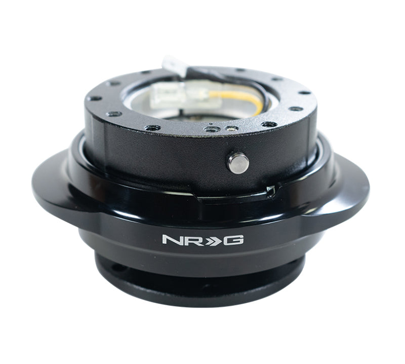 NRG Quick Release Gen 2.2 - Black Body / Shiny Black Oval Ring Quick Release Adapters NRG