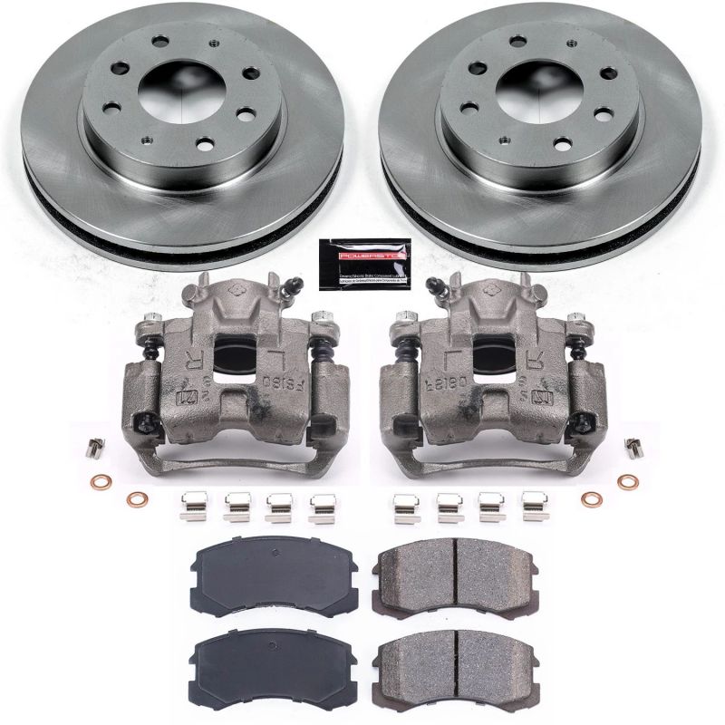 Power Stop 02-07 Mitsubishi Lancer Front Autospecialty Brake Kit w/Calipers Brake Kits - OE PowerStop