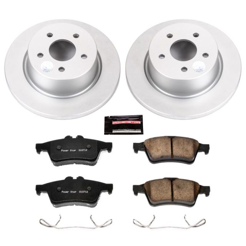 Power Stop 13-18 Ford C-Max Rear Z17 Evolution Geomet Coated Brake Kit Brake Kits - Performance Blank PowerStop