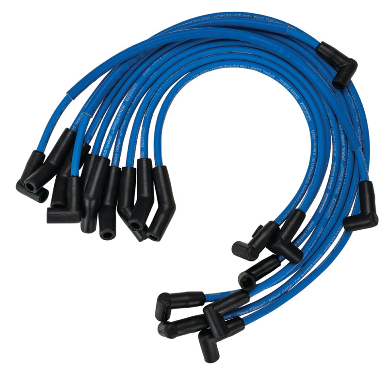 Moroso Custom Ignition Wire Set - Blue Max - Spiral Core Spark Plug Wire Sets Moroso