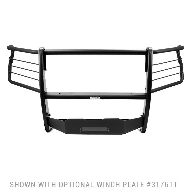 Go Rhino 19-20 Chevrolet Silverado 1500 3000 Extreme Series StepGuard - Textured Black Grille Guards Go Rhino