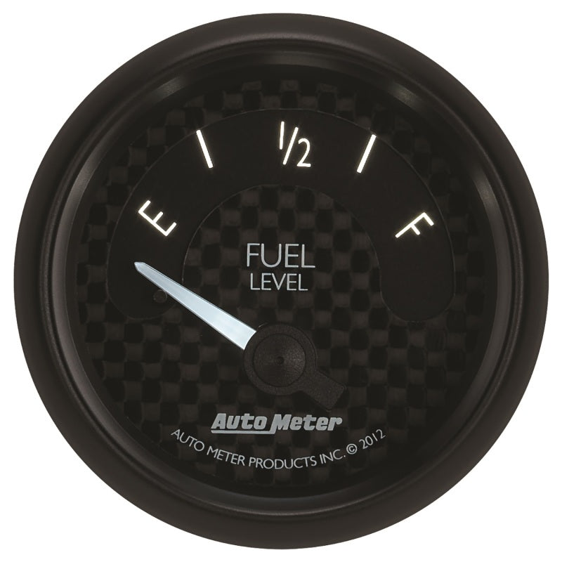 Autometer GT Series 52mm Short Sweep Electronic 0-90 ohms Fuel Level (For most 65-97 GM) Gauges AutoMeter