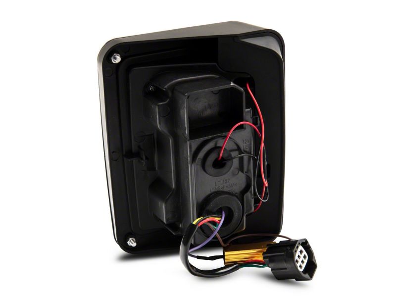 Raxiom 07-18 Jeep Wrangler JK Axial Series LED Tail Lights- Blk Housing (Clear Lens) Tail Lights Raxiom