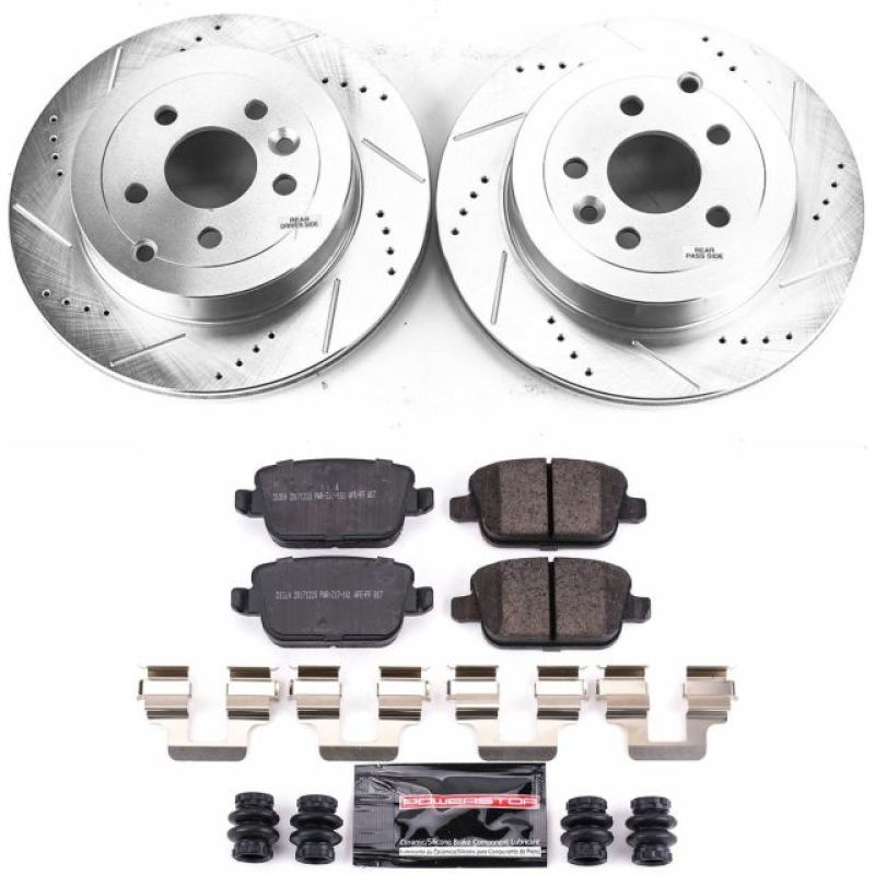 Power Stop 08-12 Land Rover LR2 Rear Z23 Evolution Brake Kit Brake Kits - Performance D&S PowerStop