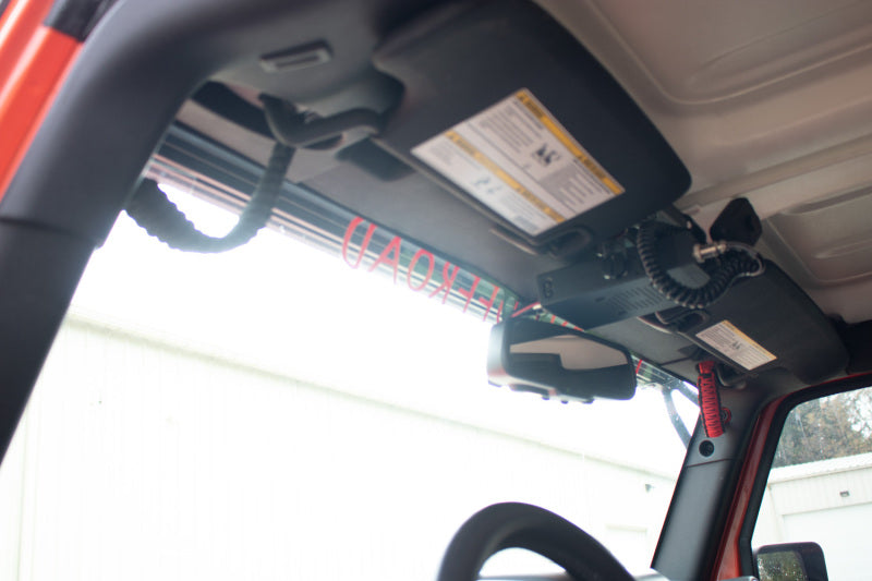 Fishbone Offroad 07-18 Wrangler JK A Pillar Sound Bar Black Paracord Grab Handles Dash & Interior Trim Fishbone Offroad