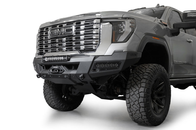 Addictive Desert Designs 24+ GMC 2500/3500 Phantom Front Bumper w/Winch- Hammer Black Bumpers - Steel Addictive Desert Designs
