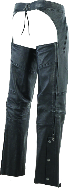 Kuryakyn Leather By River Road Longhaul Leather Chaps Black - Large Pants Kuryakyn