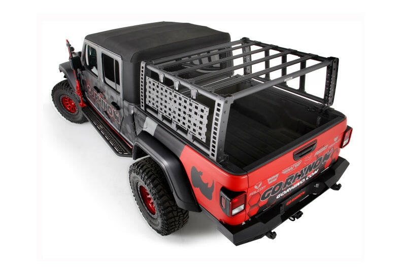 Go Rhino 19-21 Jeep Gladiator XRS Overland Xtreme Rack - Black Truck Bed Rack Go Rhino