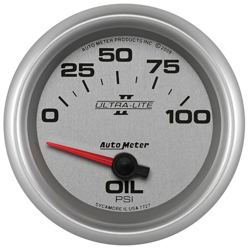 Autometer Ultra-Lite II 2 5/8in 0-100 PSI Short Sweep Electronic Oil Pressure Gauge Gauges AutoMeter
