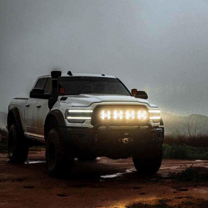 KC HiLiTES SlimLite 8in. LED Stone Guard - Black Light Covers and Guards KC HiLiTES