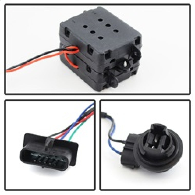 xTune Yukon Denali 99-00 LED Tail Lights Black Smoked ALT-JH-CCK88-LED-BKSM Tail Lights SPYDER