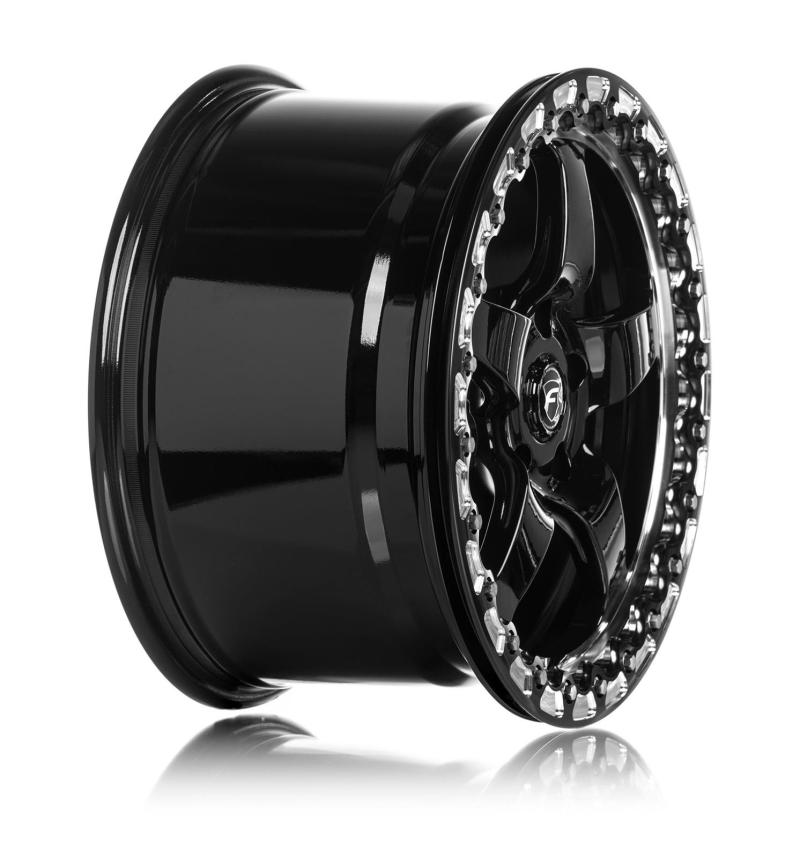Forgestar D5 Beadlock 17x10 / 5x115 BP / ET30 / 6.6in BS Gloss Black Wheel Wheels - Cast Forgestar
