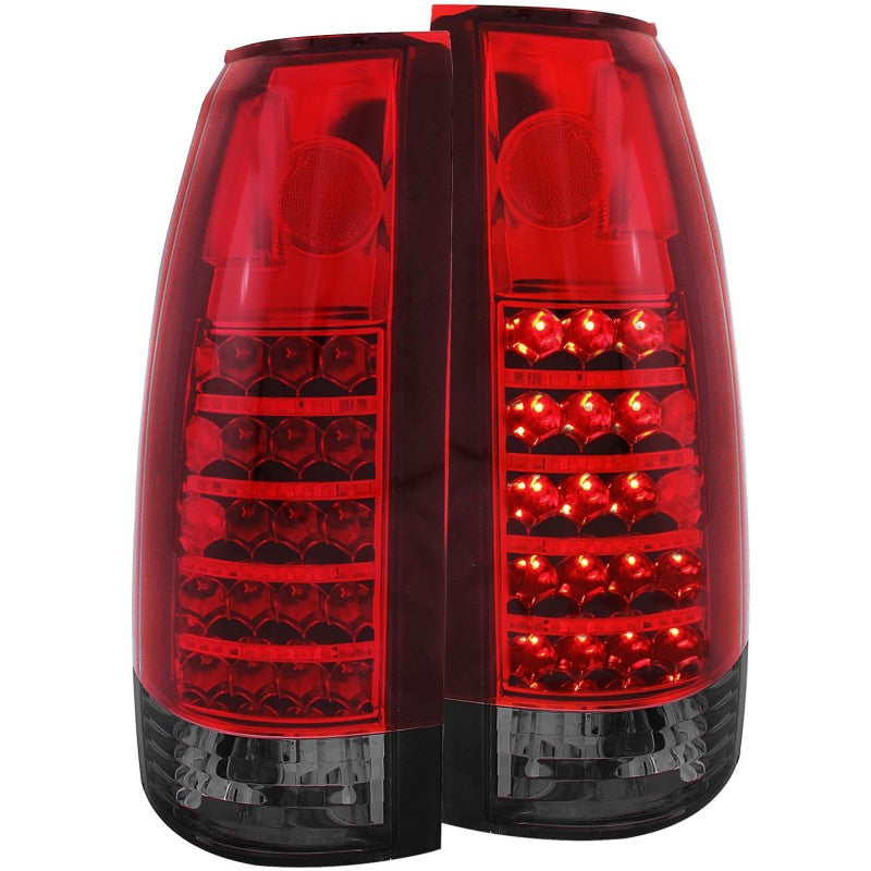 ANZO 1999-2000 Cadillac Escalade LED Taillights Red/Smoke Tail Lights ANZO