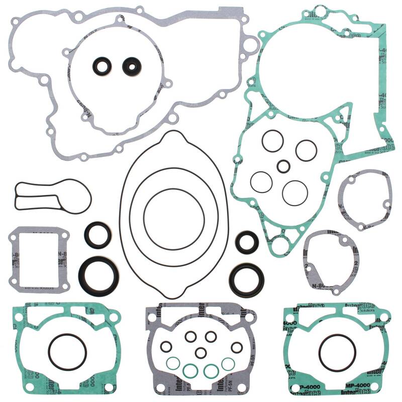 Vertex Gaskets 2004 KTM EXC 250 Complete Gasket Kit w/ Oil Seals Engine Hardware Vertex Pistons