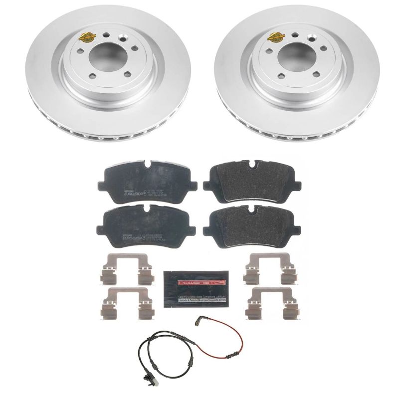 Power Stop 2017 Land Rover Discovery Rear Euro-Stop Brake Kit Brake Kits - OE PowerStop