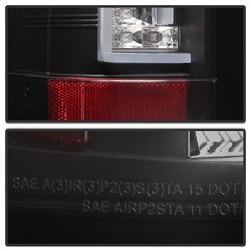 Spyder Chevy Silverado 07-13 Version 2 LED Tail Lights - Black ALT-YD-CS07V2-LED-BK Tail Lights SPYDER