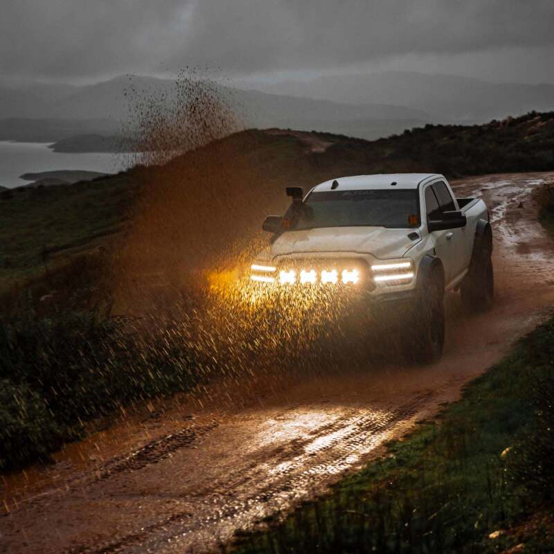 KC HiLiTES SlimLite 8in. LED Light Shield (Shield Only) - Clear Light Covers and Guards KC HiLiTES