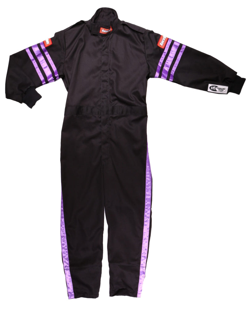 RaceQuip Purple Trim SFI-1 JR. Suit - KXL Racing Suits Racequip