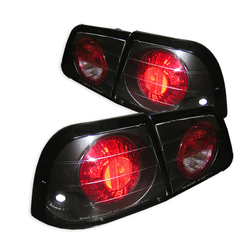 Spyder Nissan Maxima 97-99 Euro Style Tail Lights Black ALT-YD-NM97-BK Tail Lights SPYDER