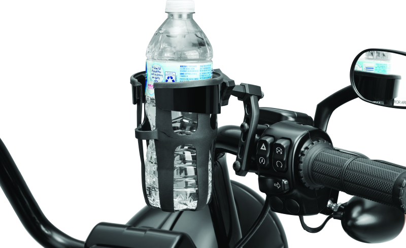 Kuryakyn Reflex Drink Holder Perch Mount Black Cup Holders Kuryakyn