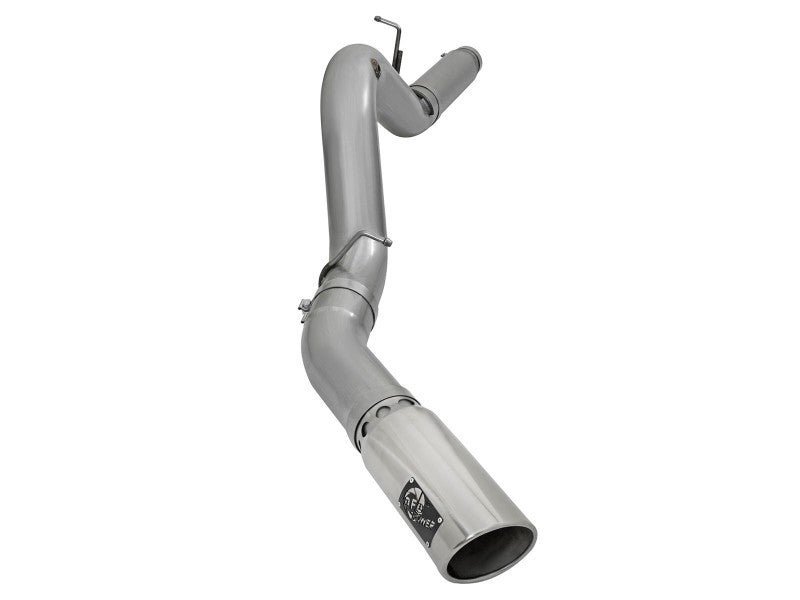 aFe LARGE Bore HD 5in Exhausts DPF-Back SS w/ Pol Tips 16-17 GM Diesel Truck V8-6.6L (td) LML/L5P DPF Back aFe