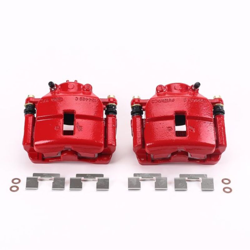 Power Stop 01-10 Chrysler PT Cruiser Front Red Calipers w/Brackets - Pair Brake Calipers - Perf PowerStop