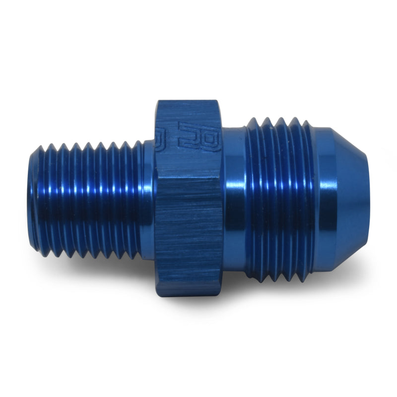 Russell Performance -6 AN to 3/8in NPT Straight Flare to Pipe (Blue) (25 pcs.) Fittings Russell
