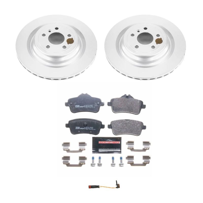 Power Stop 17-19 Mercedes-Benz GLS450 Rear Euro-Stop Brake Kit Brake Kits - OE PowerStop