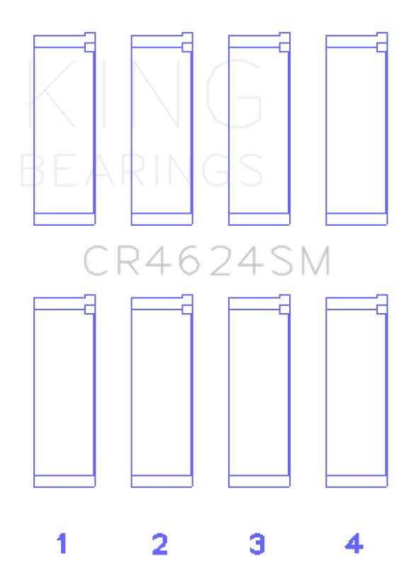 King Engine Bearings Hyundai G4KE / G4KC (Size +075) Rod Bearings (Set of 4) Bearings King Engine Bearings