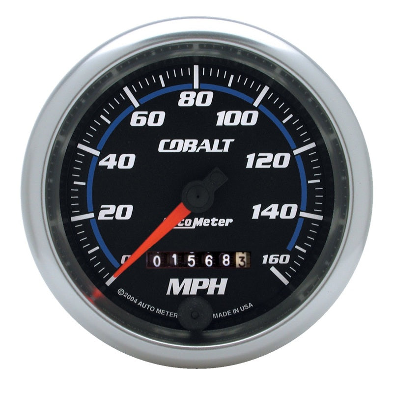 AutoMeter Gauge Speedometer 3-3/8in. 160MPH Mechanical Cobalt Gauges AutoMeter