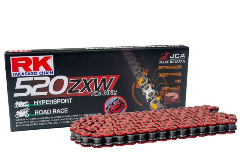 RK Chain RR520ZXW-120L XW-Ring - Red Chains RK Chain