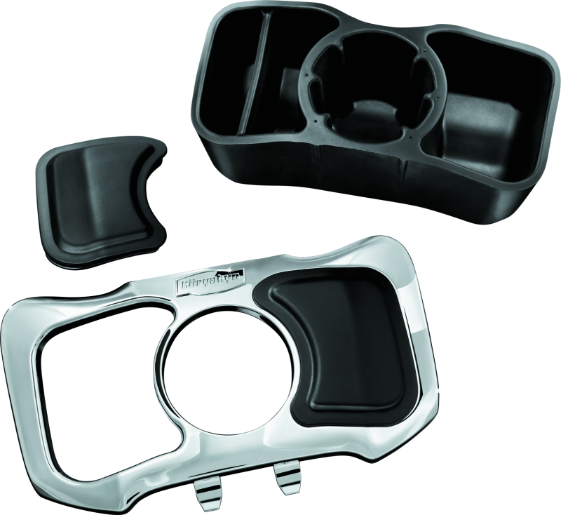 Kuryakyn Glove Box Cubby For 12-17 GL1800 Chrome Armrests Kuryakyn