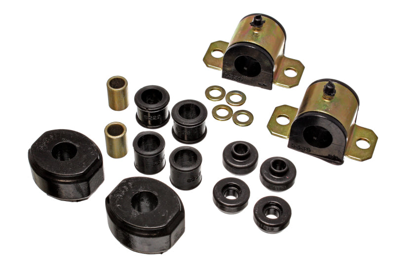 Energy Suspension 72-93 Dodge D100/200/300/Ramcharger 2WD Black 15/16in Front Sway Bar Bushings Bushing Kits Energy Suspension