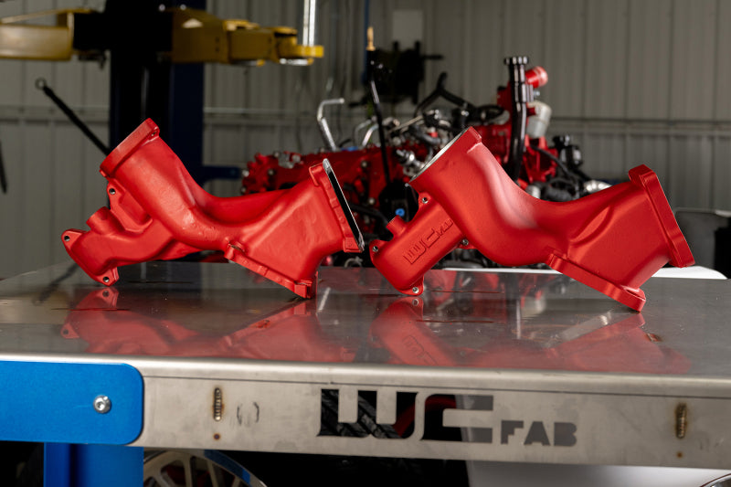 Wehrli 11-16 Chevrolet 6.6L LML Duramax High Flow Y-Bridge Kit - Deore Gold Intake Elbows Wehrli