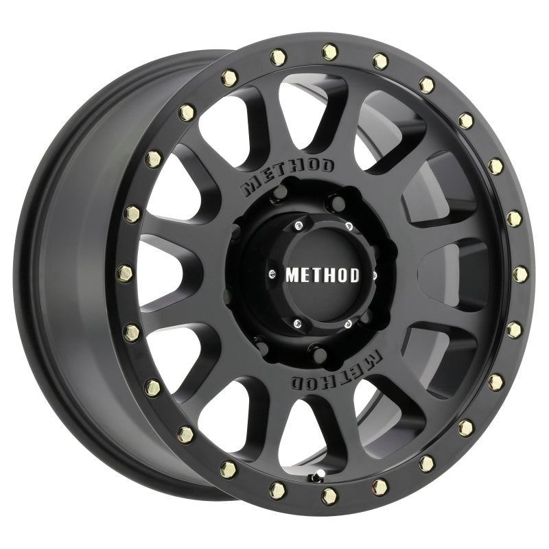 Method MR305 NV HD 17x8.5 0mm Offset 8x180 130.81mm CB Matte Black Wheel Wheels - Cast Method Wheels
