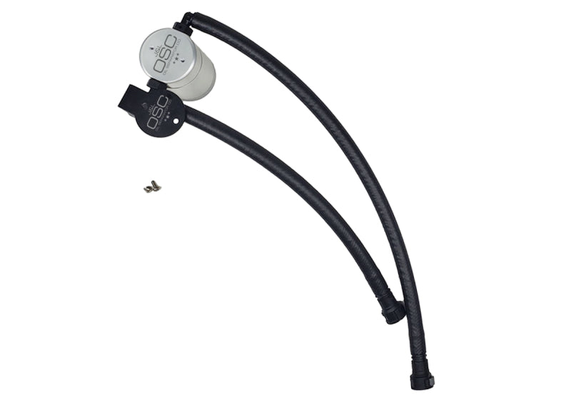 J&L 14-19 Chevrolet Corvette LT1 6.2L Driver Side Oil Separator 3.0 - Clear Anodized Oil Separators J&L