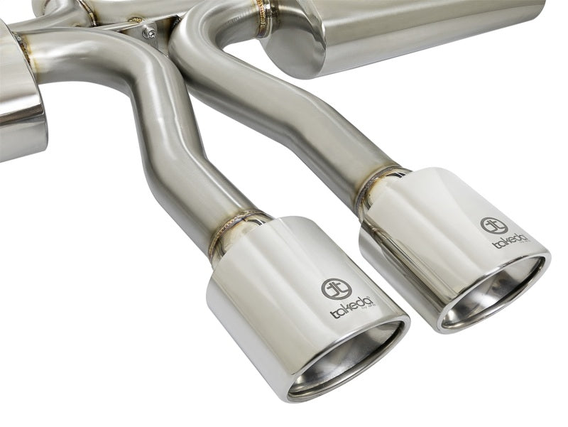 aFe Takeda 3in 304 SS Cat-Back Exhaust System w/Polished Tips 2017+ Honda Civic Si (4dr) I4 1.5L (t) Catback aFe