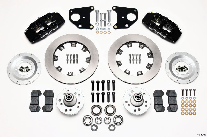 Wilwood Dynapro 6 Front Hub Kit 12.19in 62-72 CDP B & E Body-Drum Big Brake Kits Wilwood