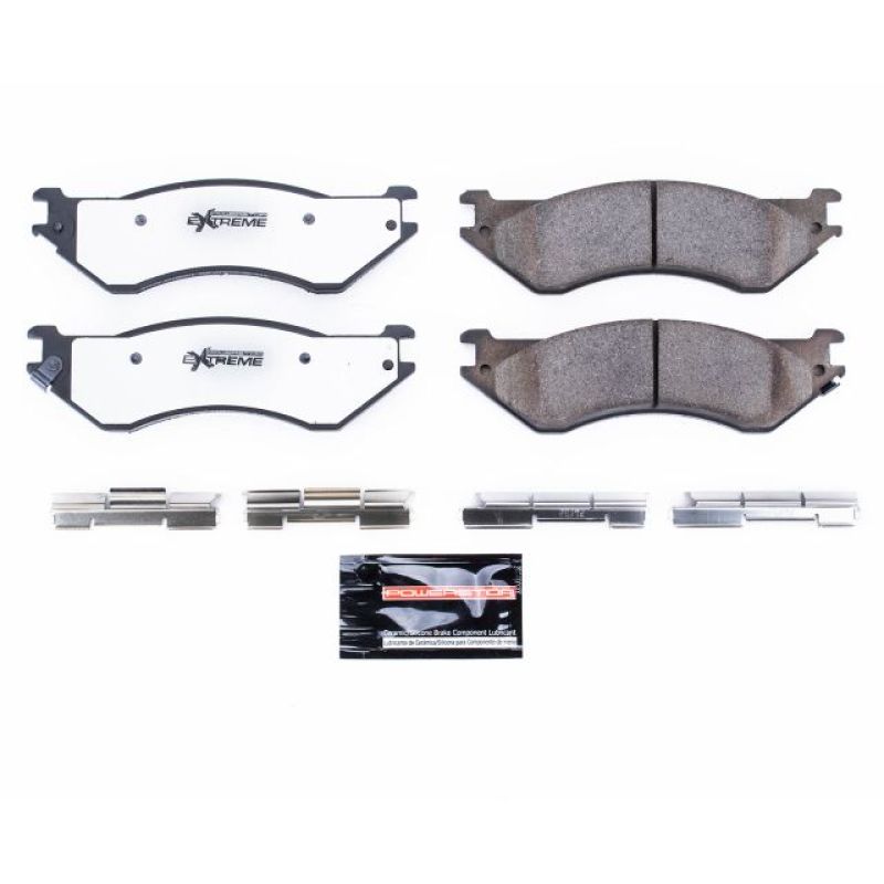Power Stop 01-08 Dodge Ram 2500 Rear Z36 Truck & Tow Brake Pads w/Hardware Brake Pads - Performance PowerStop